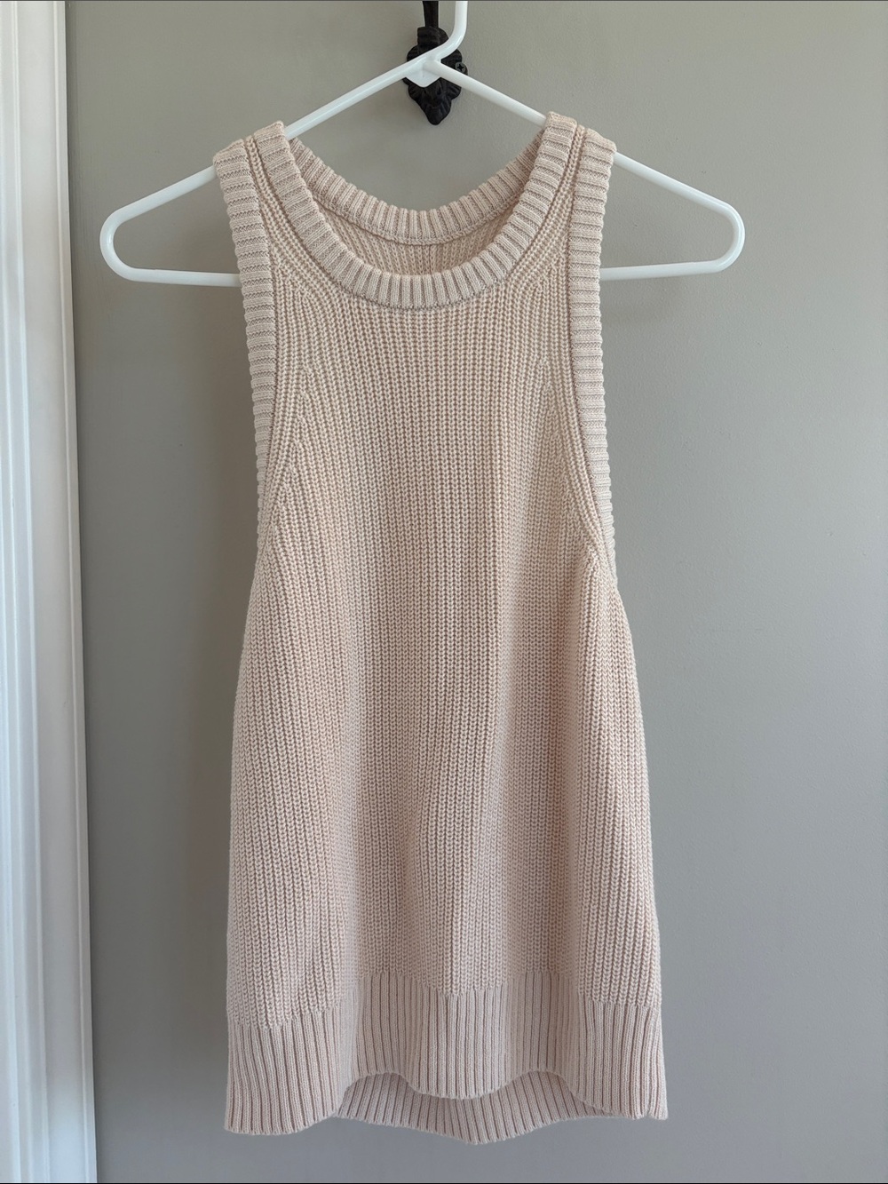 J. Crew Cream Knit Tank Top